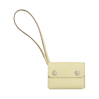 HERMES Hermèsnap Swift Card Holder Milton Yellow
