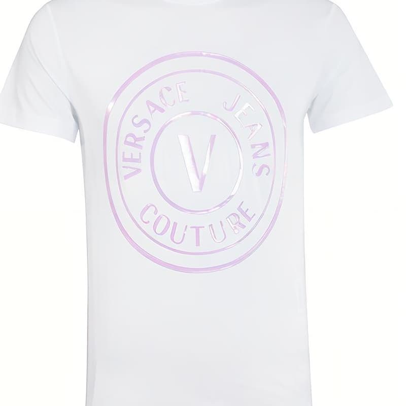 VERSACE JEANS COUTURE Logo print Crew neck T shirt