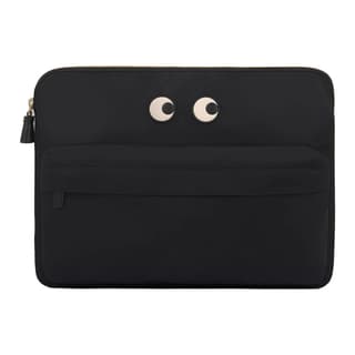 Anya Hindmarch Recycled Nylon Laptop Bag Black