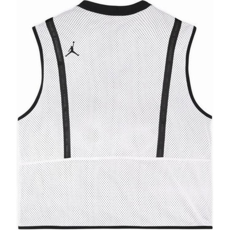Jordan Vests Gray White Collarless Moderate Straight Fit