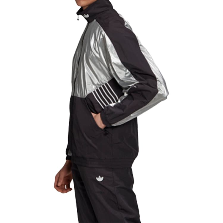 Adidas Originals Jackets Black Stand Collar Moderate Other