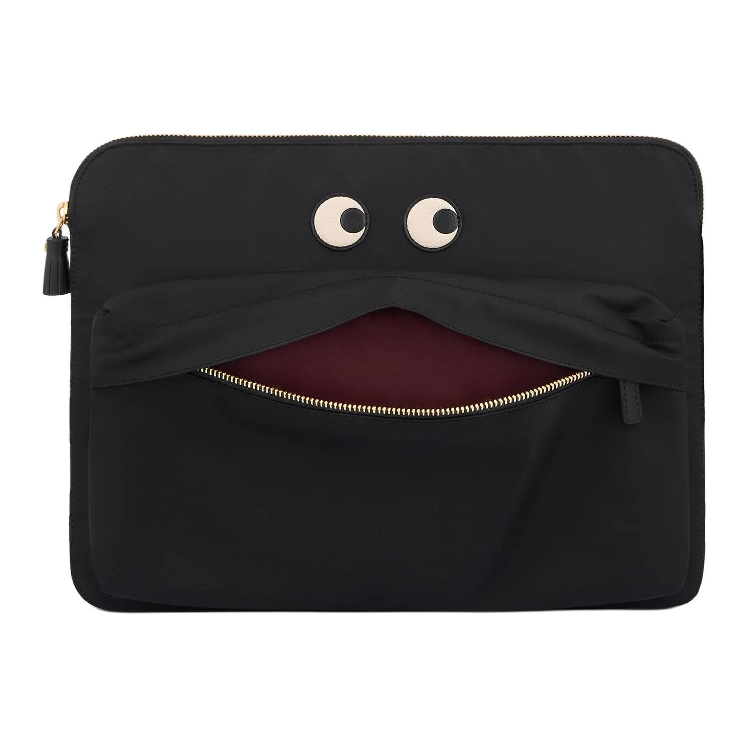Anya Hindmarch Recycled Nylon Laptop Bag Black