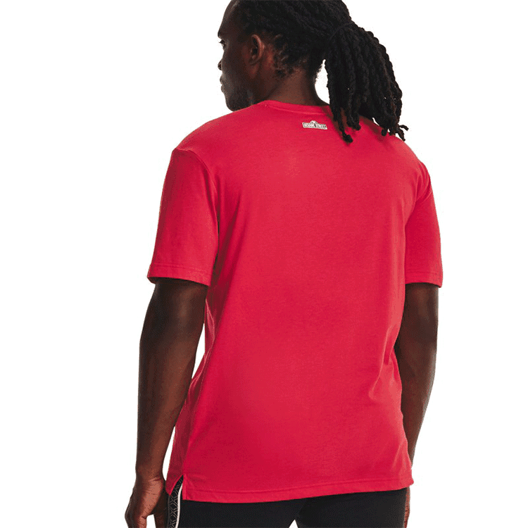 Under Armour Curry X Sesame Street Set in Sleeve T Shirt Red