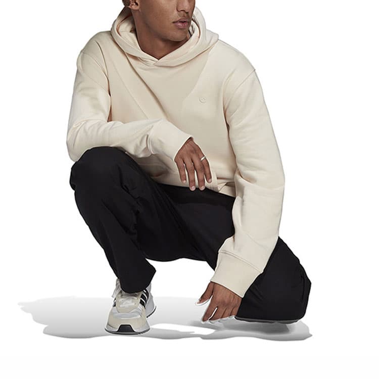 Adidas Originals Sweatshirts Ecru Hooded (Nondetachable) Moderate Straight Fit