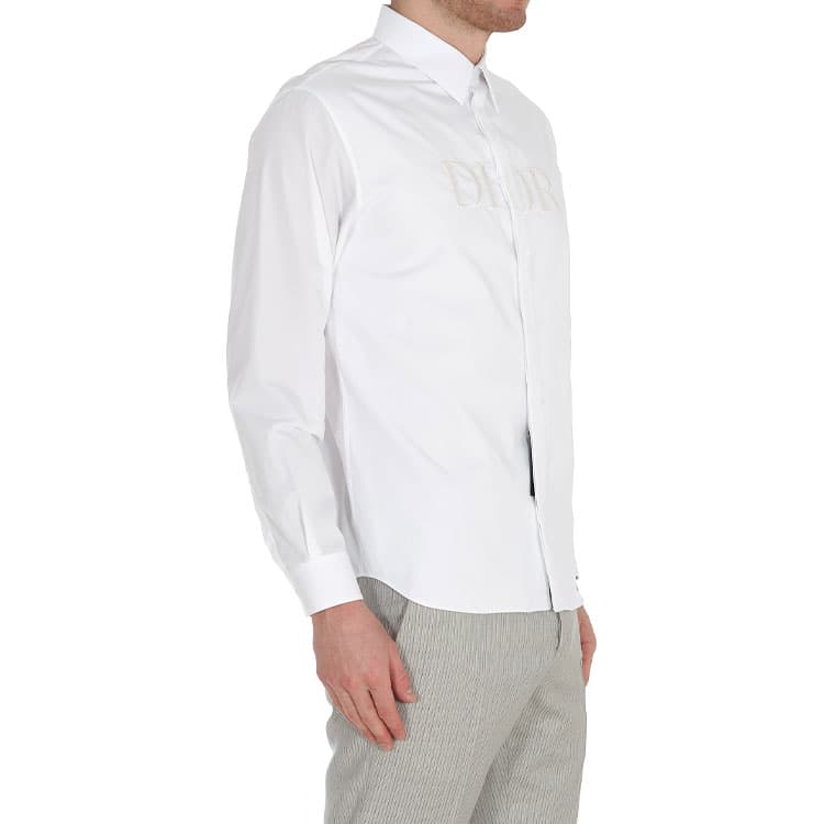 DIOR Quarterly New Products Shirts White Lapel Moderate Shirt