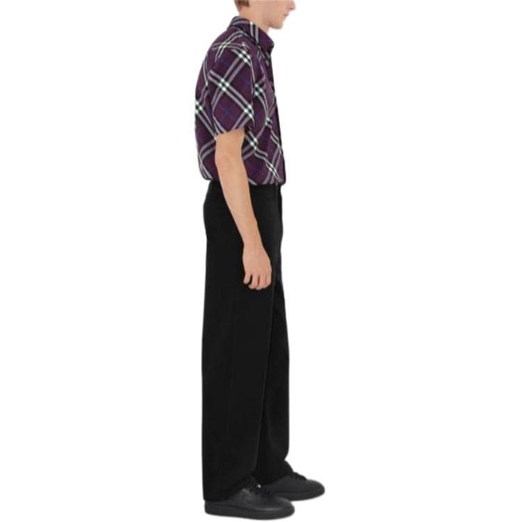Burberry Check Pattern Short Sleeved Shirt