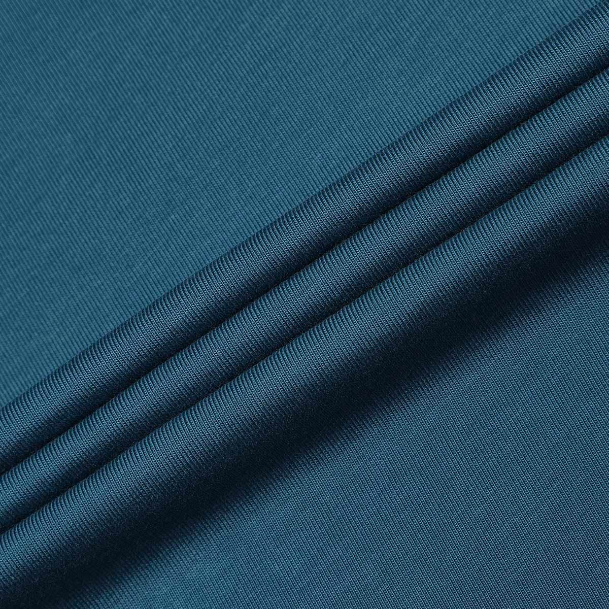FILA T Shirts Tea Blue Crew Neck Moderate Straight Fit