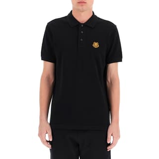 KENZO Classic Tiger Head SS21 Polo Shirt Black