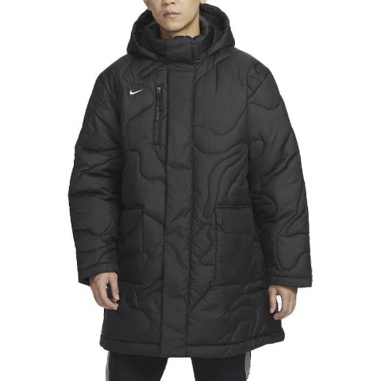 Nike Puffer Jackets Black Hooded (Nondetachable) Moderate