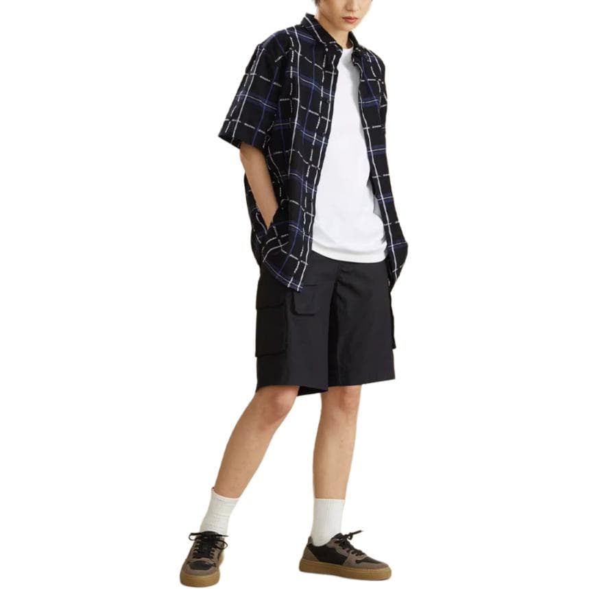 Dickies Shirts Black Lapel Moderate Shirt