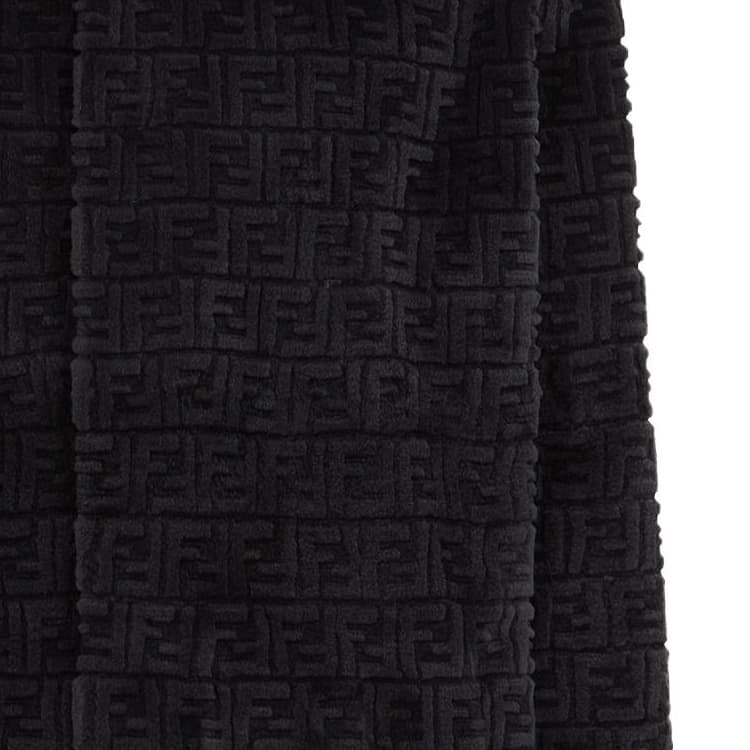 FENDI Furs Dark Gray Lapel Moderate