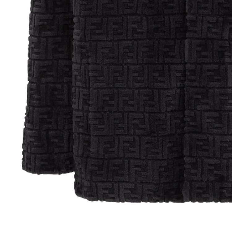 FENDI Furs Dark Gray Lapel Moderate