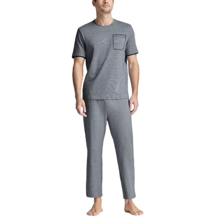 AIMER Pajama Set Light Heather Gray