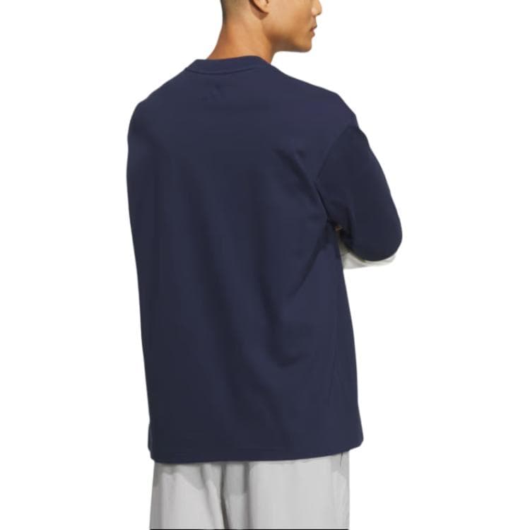 Adidas TShirts Navy Crew Neck Moderate