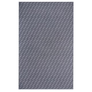 FENDI Ff Jacquard Frayed Edge Scarf