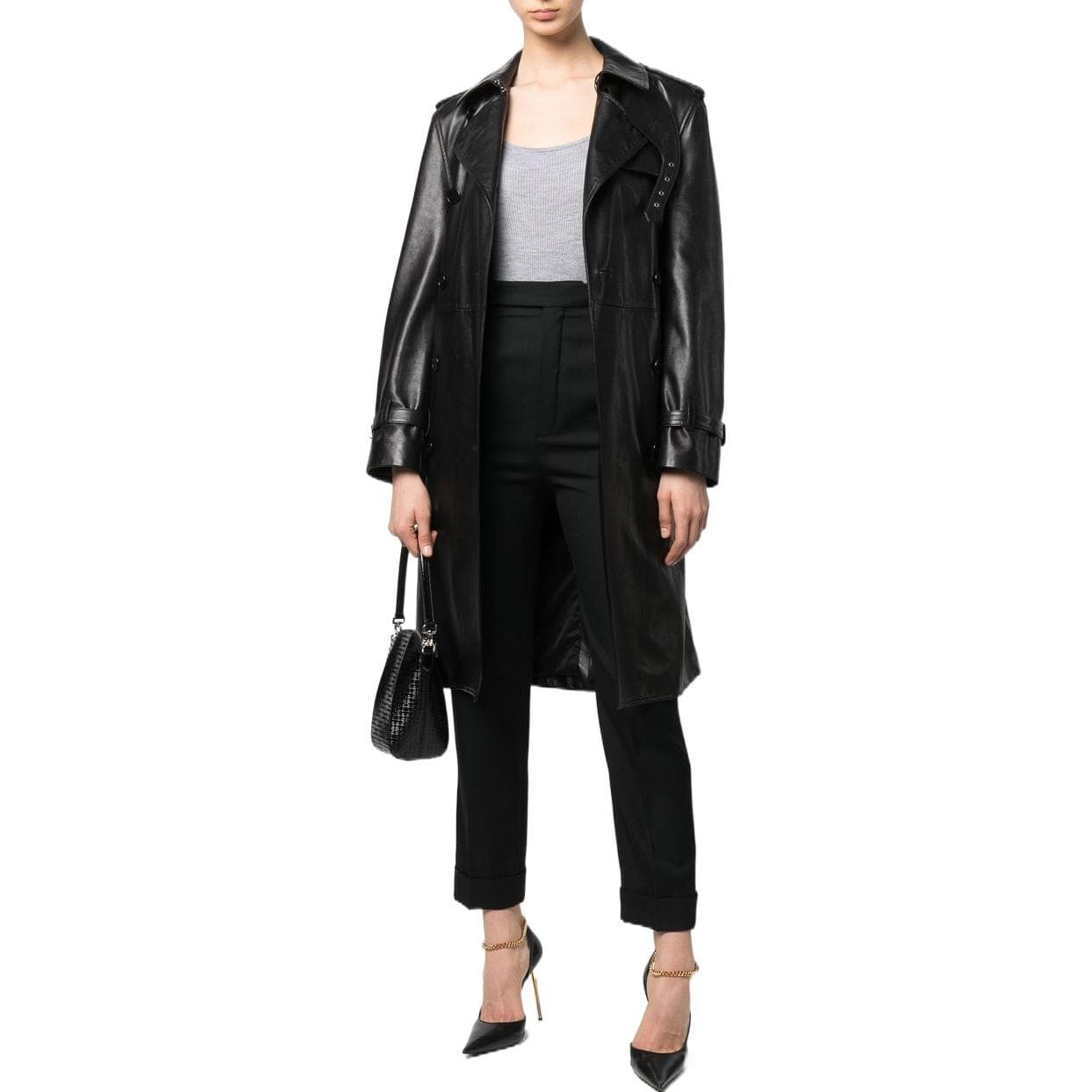 SAINT LAURENT Bodysuits Gray Crew Neck