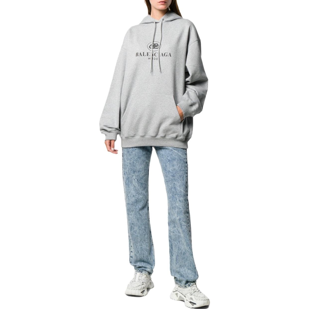 Balenciaga Sweatshirt Loose Fit Gray