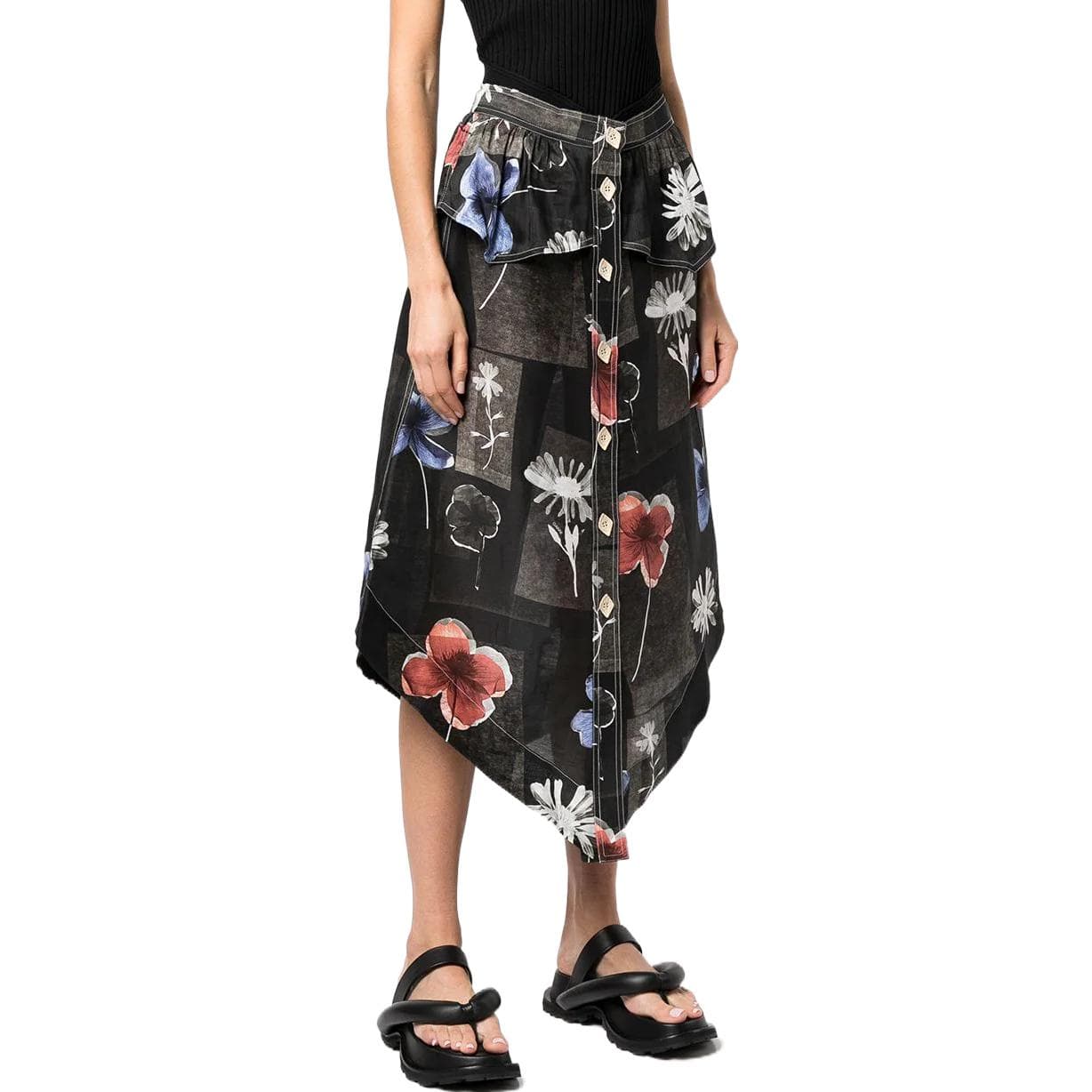 GANNI FW22 Long Skirt Black