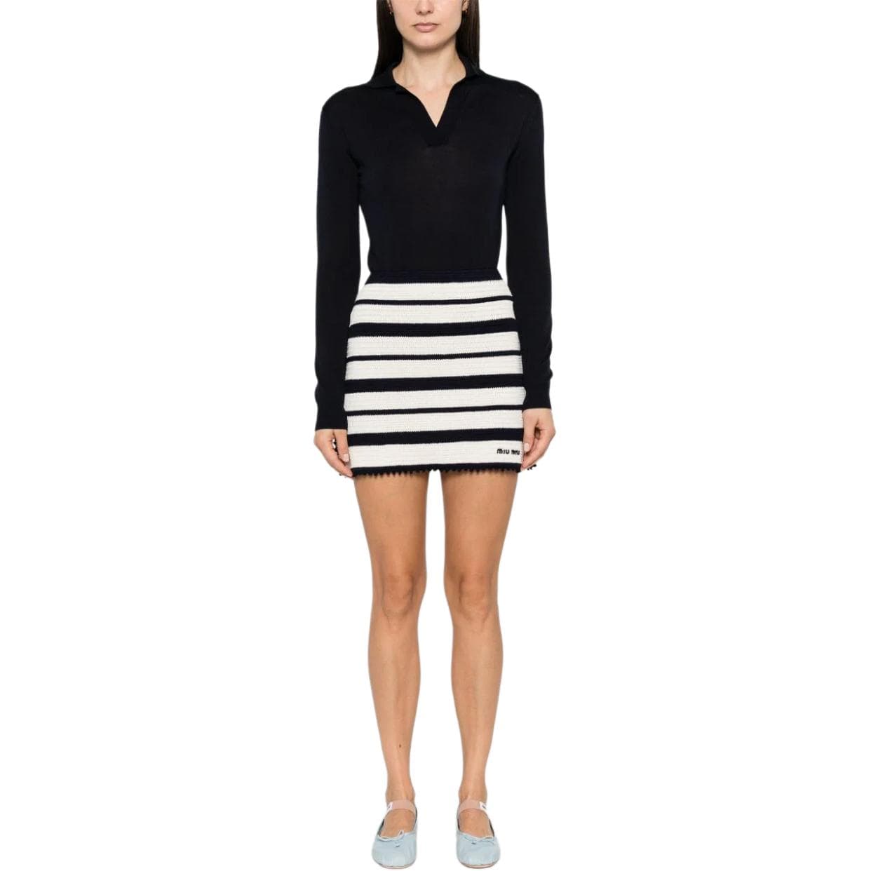 MIU MIU Short Black White