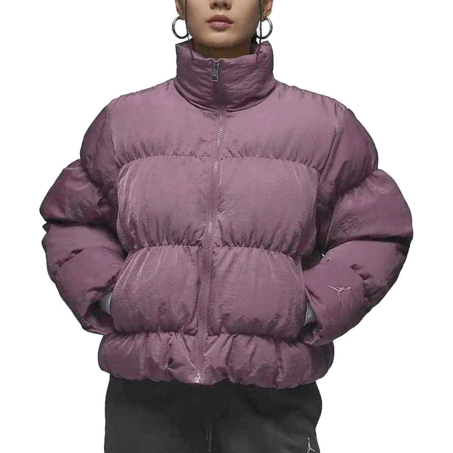 Jordan Jackets Purple Stand Collar Moderate Other