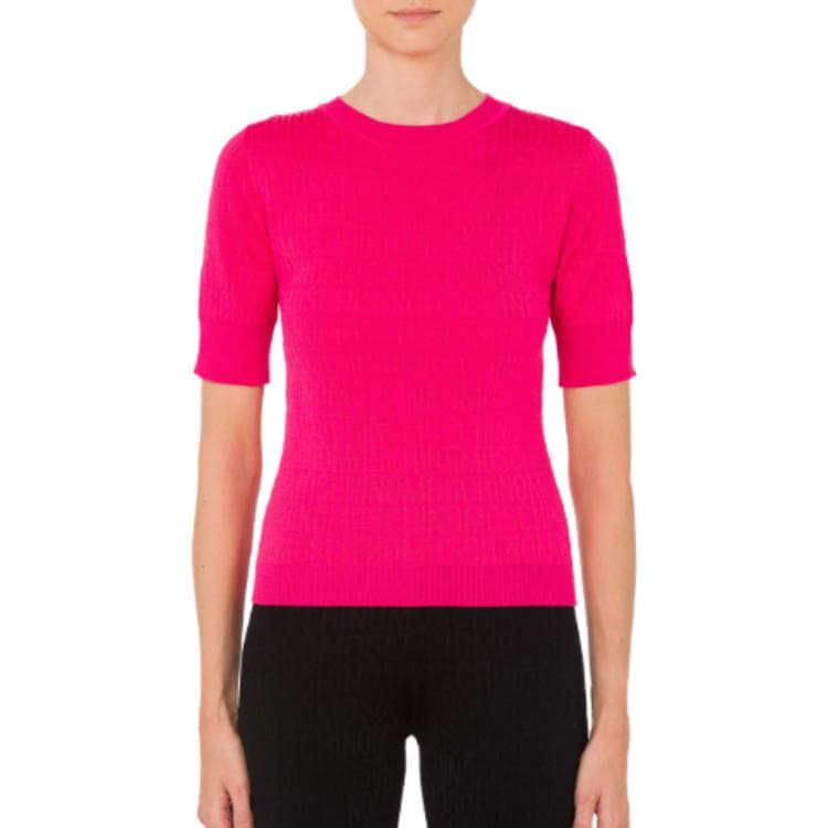 MOSCHINO Sweaters Pink Crew Neck Moderate Other