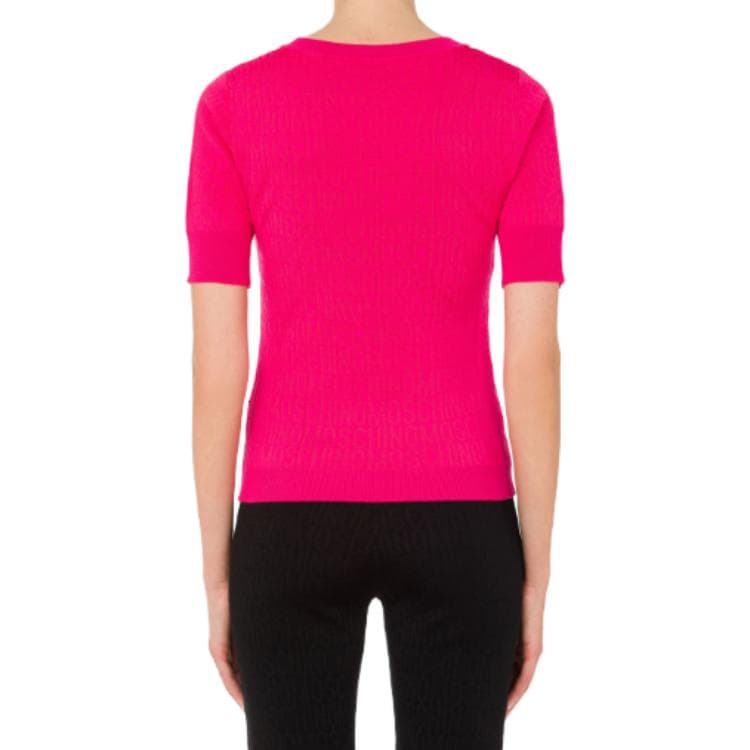 MOSCHINO Sweaters Pink Crew Neck Moderate Other