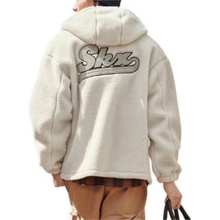 Skechers Sports Life Collection Velvet feel Coat Jade White