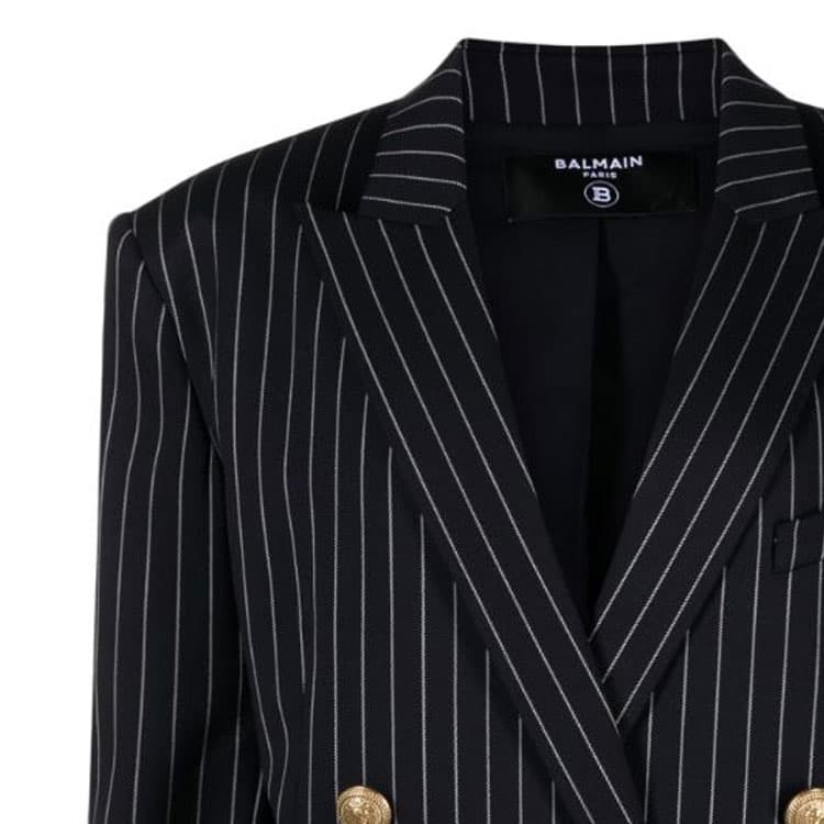 BALMAIN Business Suit Coat Marine Blue