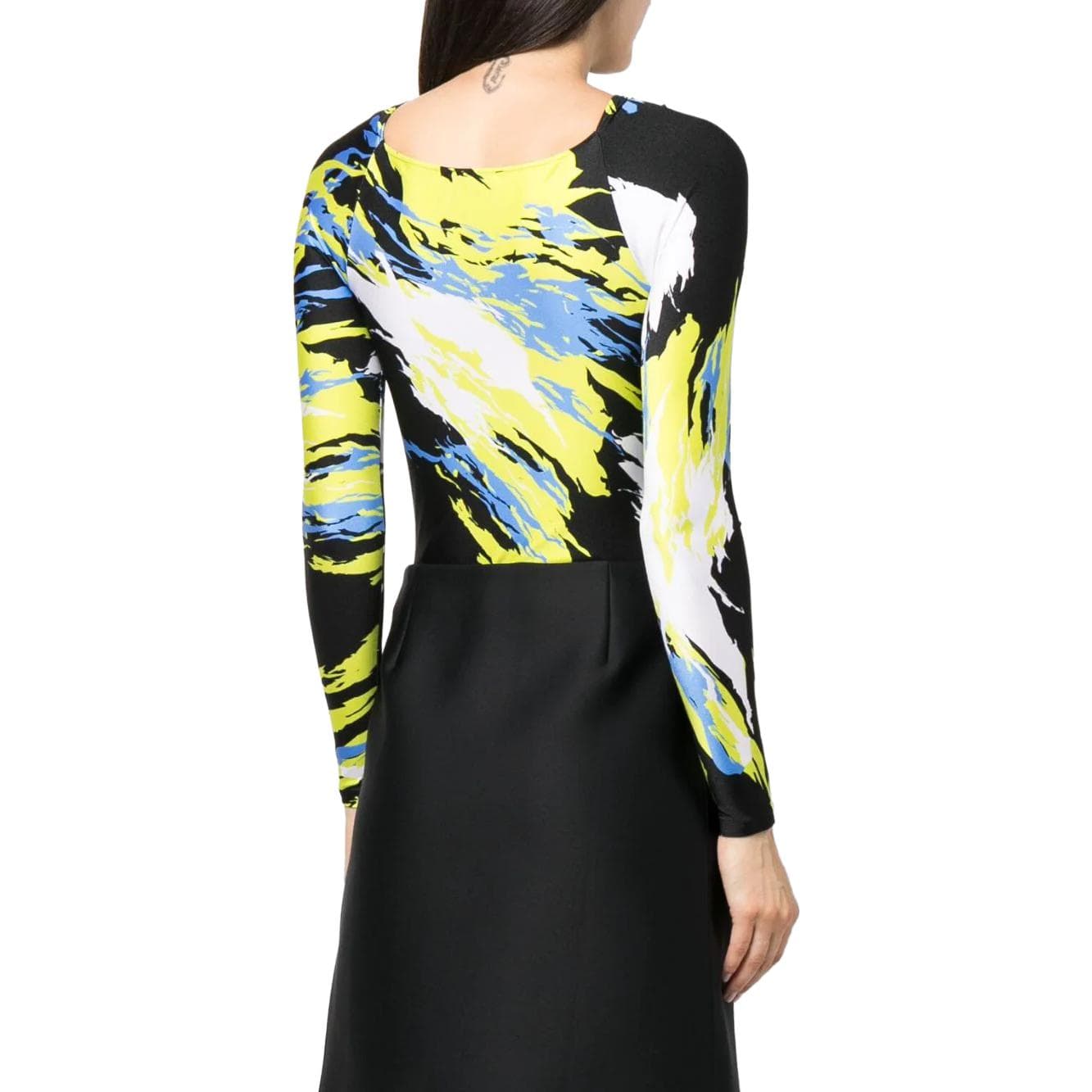 COPERNI Abstract print Twist front Bodysuit