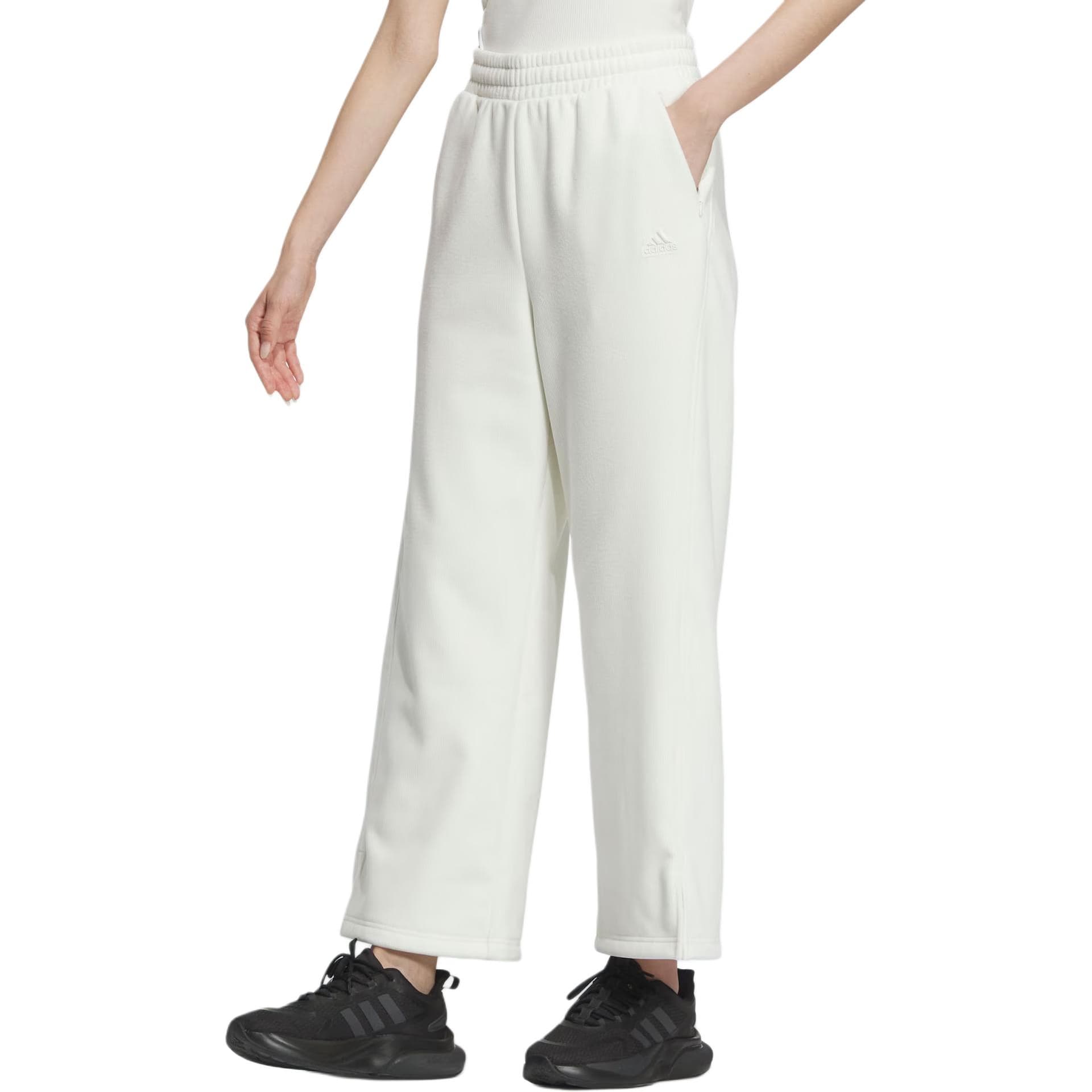Adidas Lounge Knitted Sweatpants Jade White