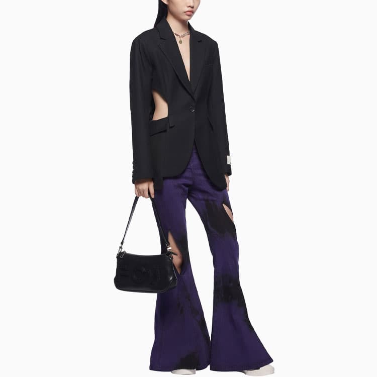 Feng Chen Wang Business Suits Black Suit Collar Moderate