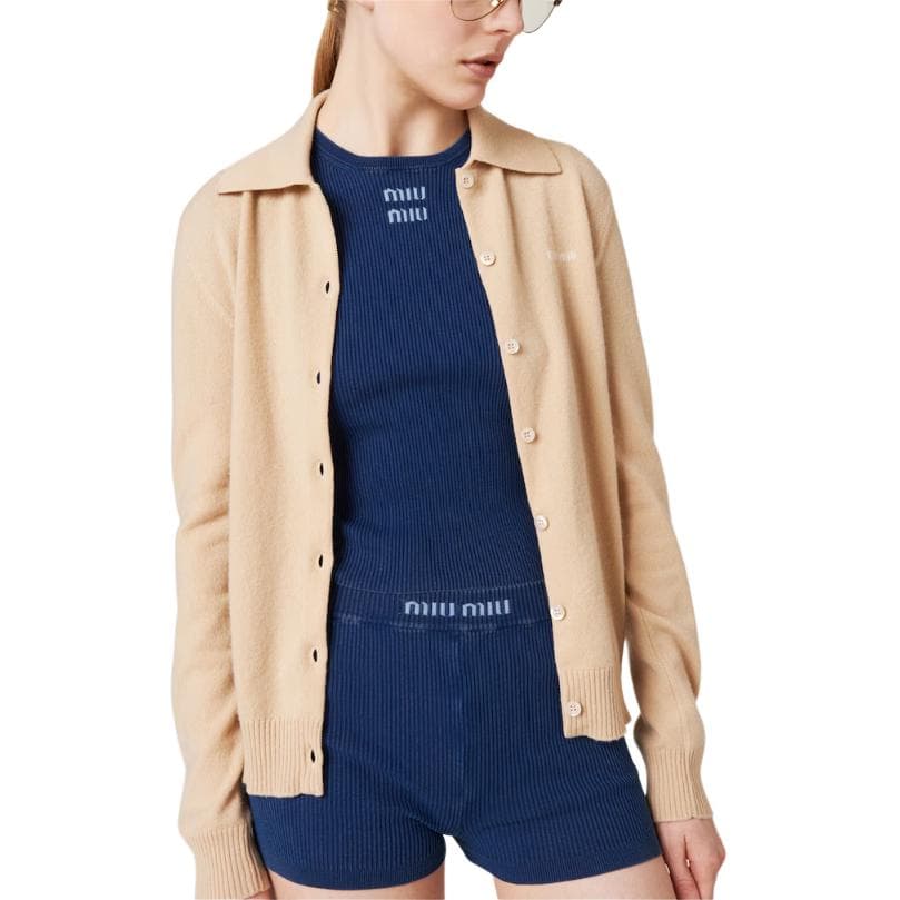 MIU MIU Knitwear Blue Crew Neck Moderate Other