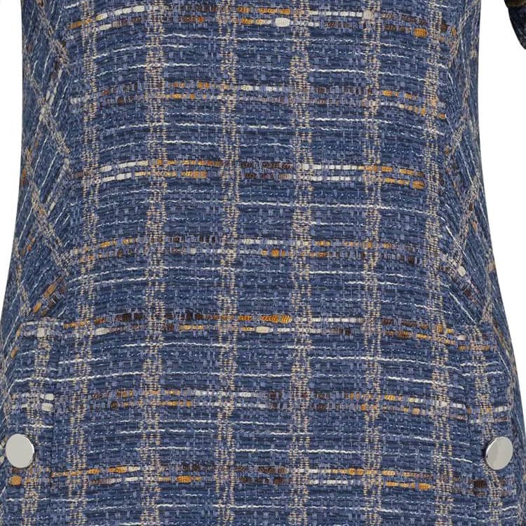 HUGO BOSS Short Sleeved Dress Blue