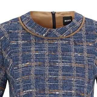 HUGO BOSS Short Sleeved Dress Blue