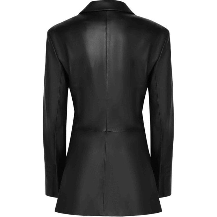 Jacquemus La Veste Tibau Cuir Blazer 'Black'