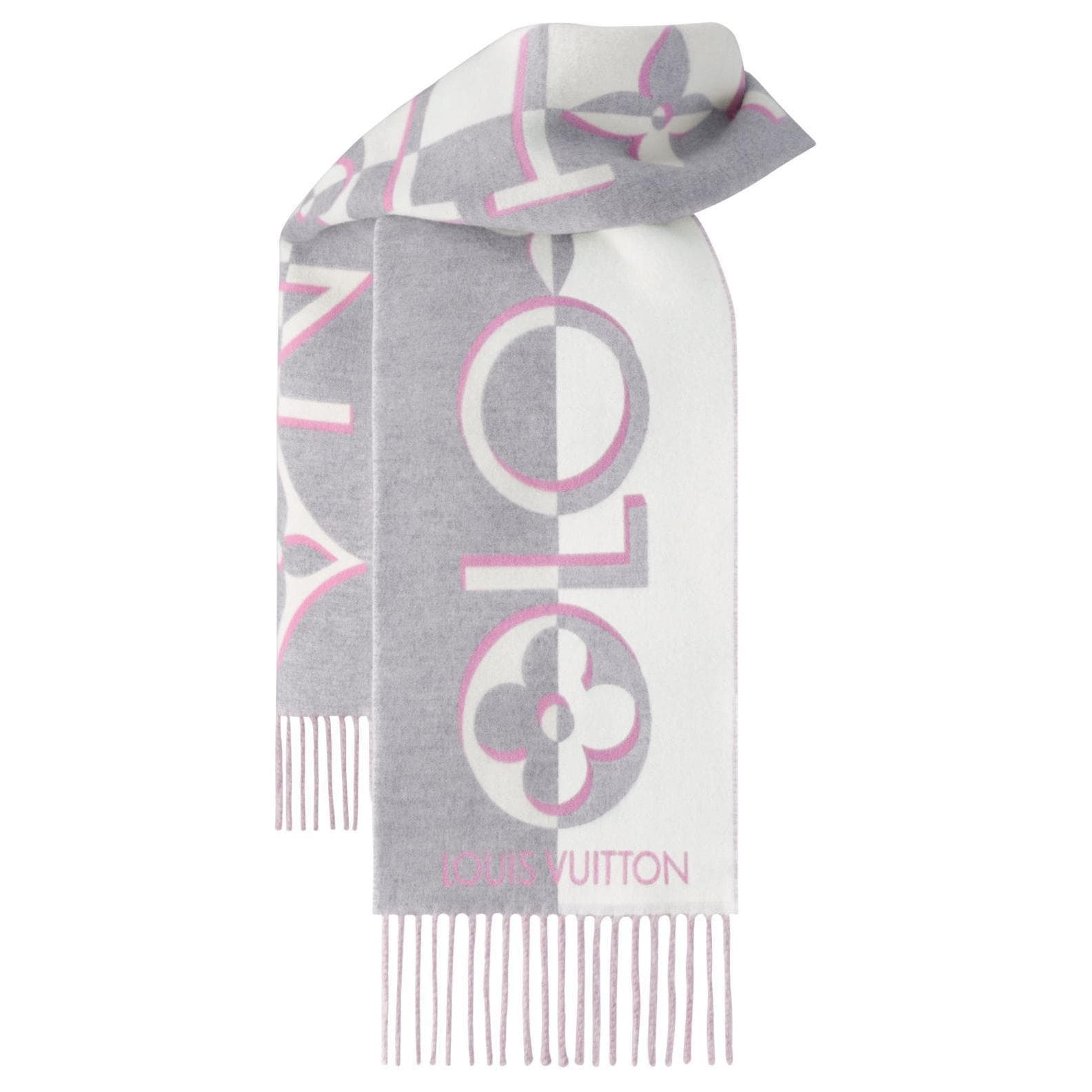 LOUIS VUITTON Cashmere, Sheep Wool Knit Light Gray