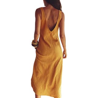 ZARA V Neck Moderate Mid Length