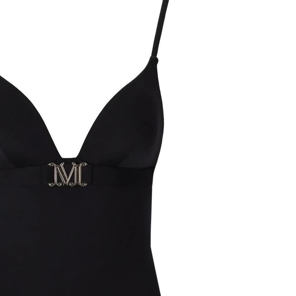 MaxMara Logo Plaque Stretched Swimsuit