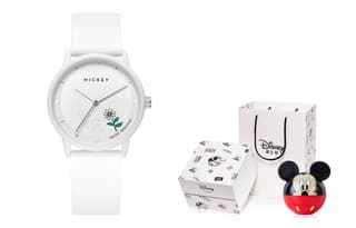 Disney Mickey Series Quartz Movement Silicone Strap Watch Watch White Dial