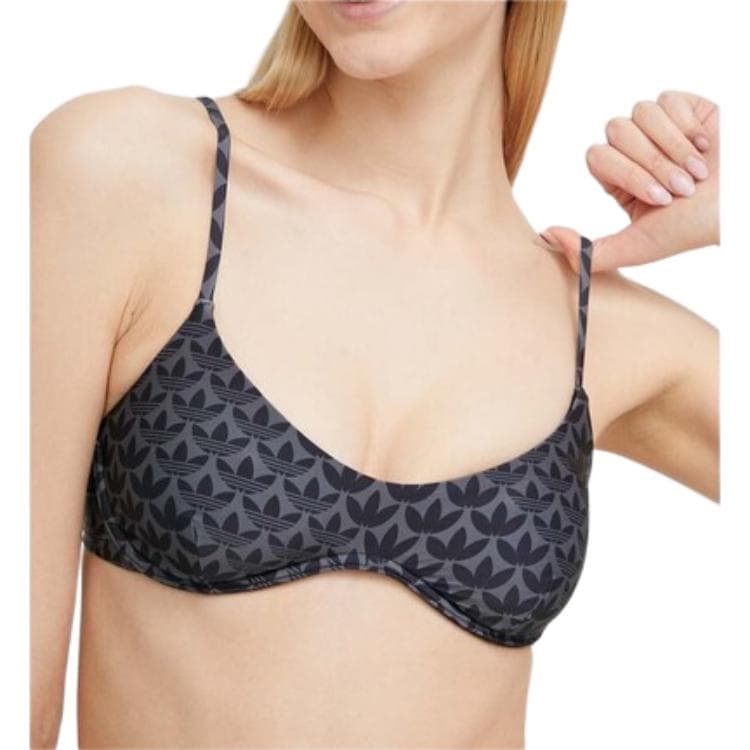 Adidas Originals Monogram Swim Two Piece Swimsuit Black