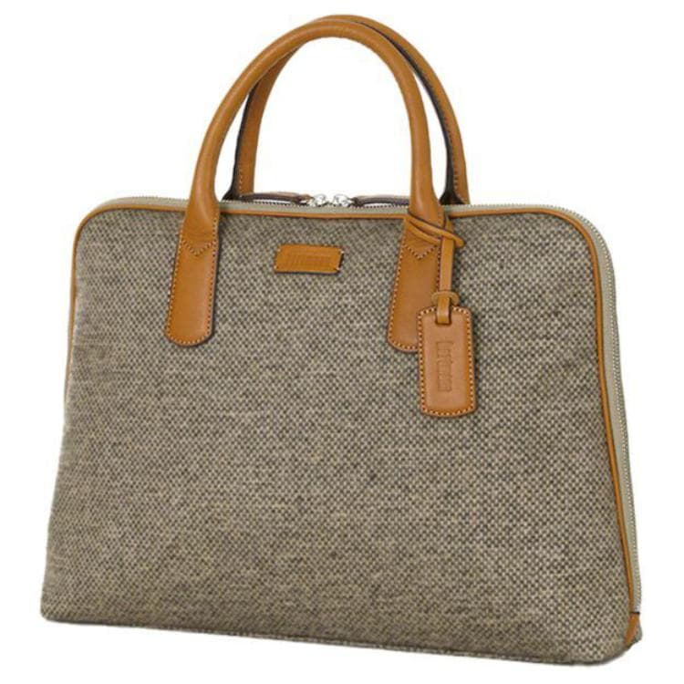 SAMSONITE Nylon Portable Briefcase Medium Tan