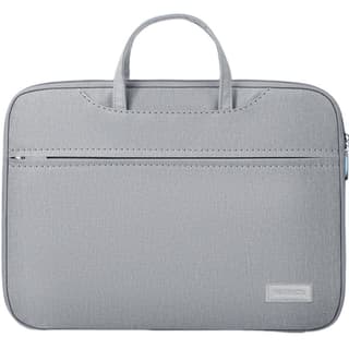Warrior PU Laptop Bag Large Beige/Gray
