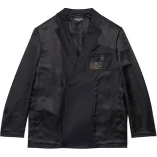 Balenciaga SS22 Solid Color Business Suit Coat Black