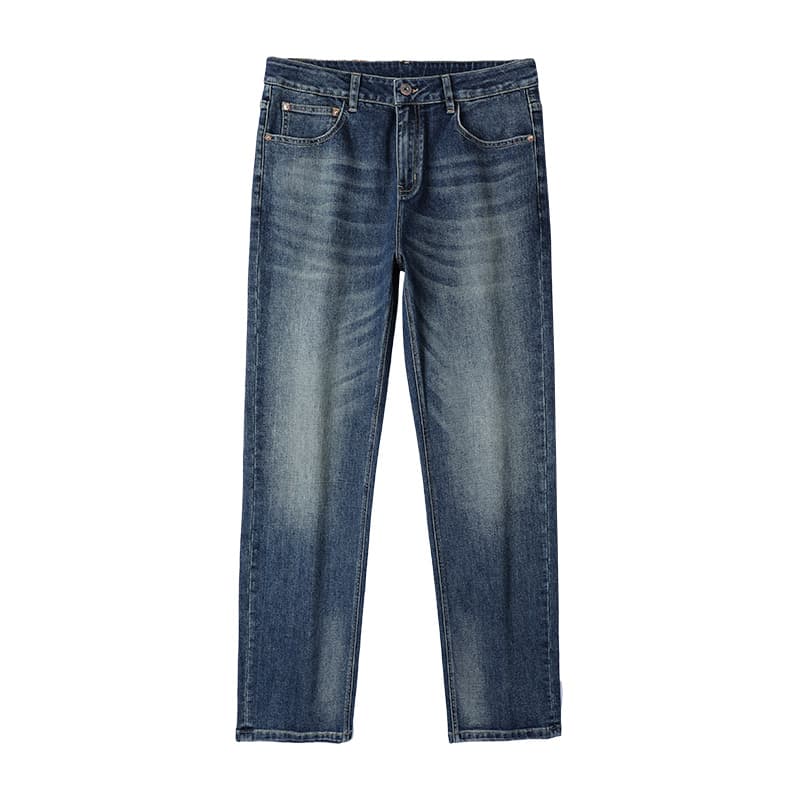 Jeep Loose Fit Fitted Micro Stretch Versatile Straight Fit Mid Rise Jeans