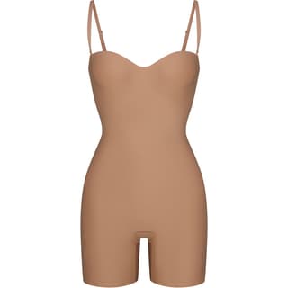 SKIMS FW24 BODY CORE SCULPT UNDERWIRE MID THIGH BODYSUIT Shapewear SIENNA/Ochre