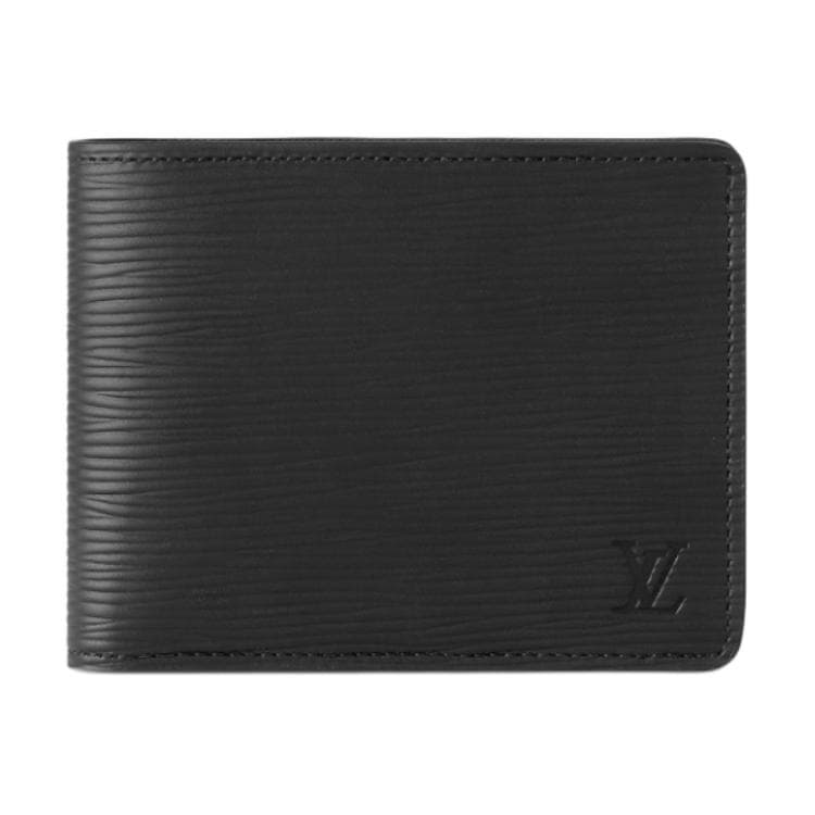 LOUIS VUITTON Multiple Wallet 3 Card Slot Epi Black Gift Set(Basic Set+Box+Shopping Bag)