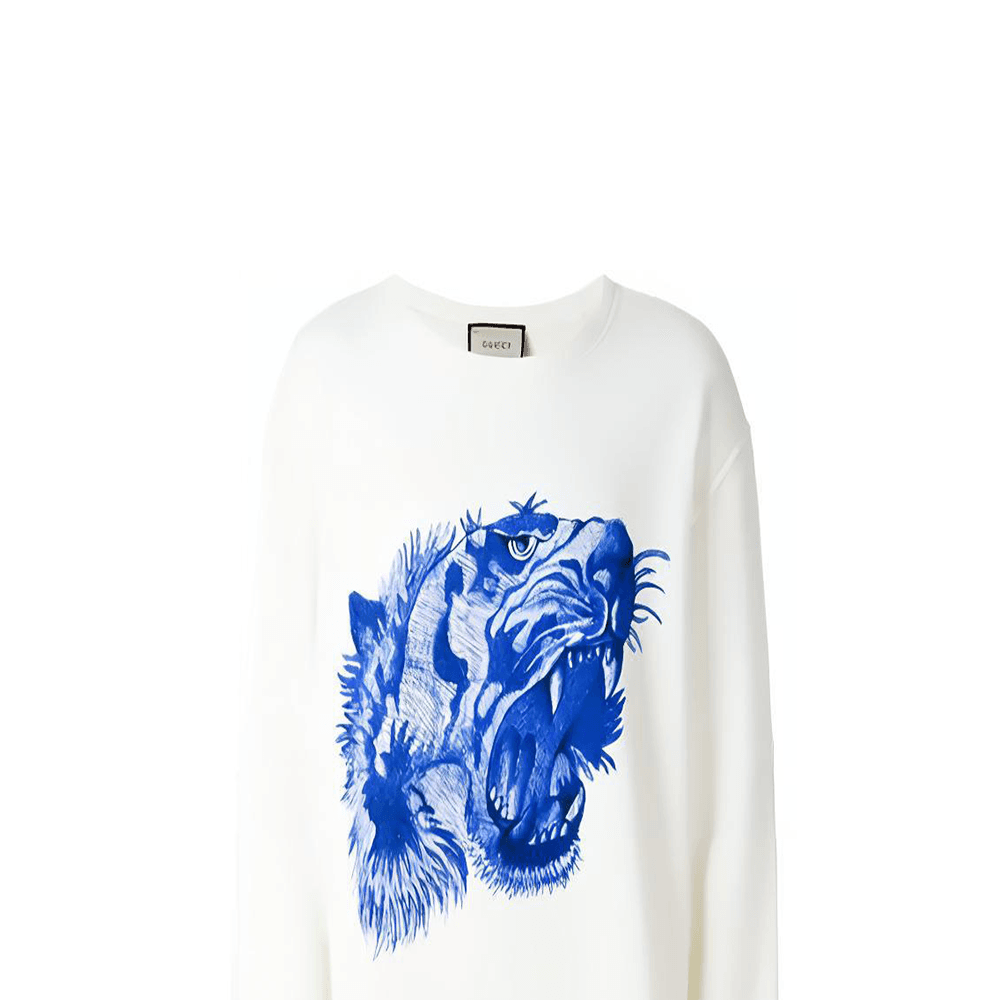 GUCCI Sweatshirts White Crew Neck Moderate Regular