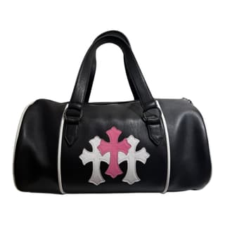 Chrome Hearts Handbag Travel Bag Black & Pink