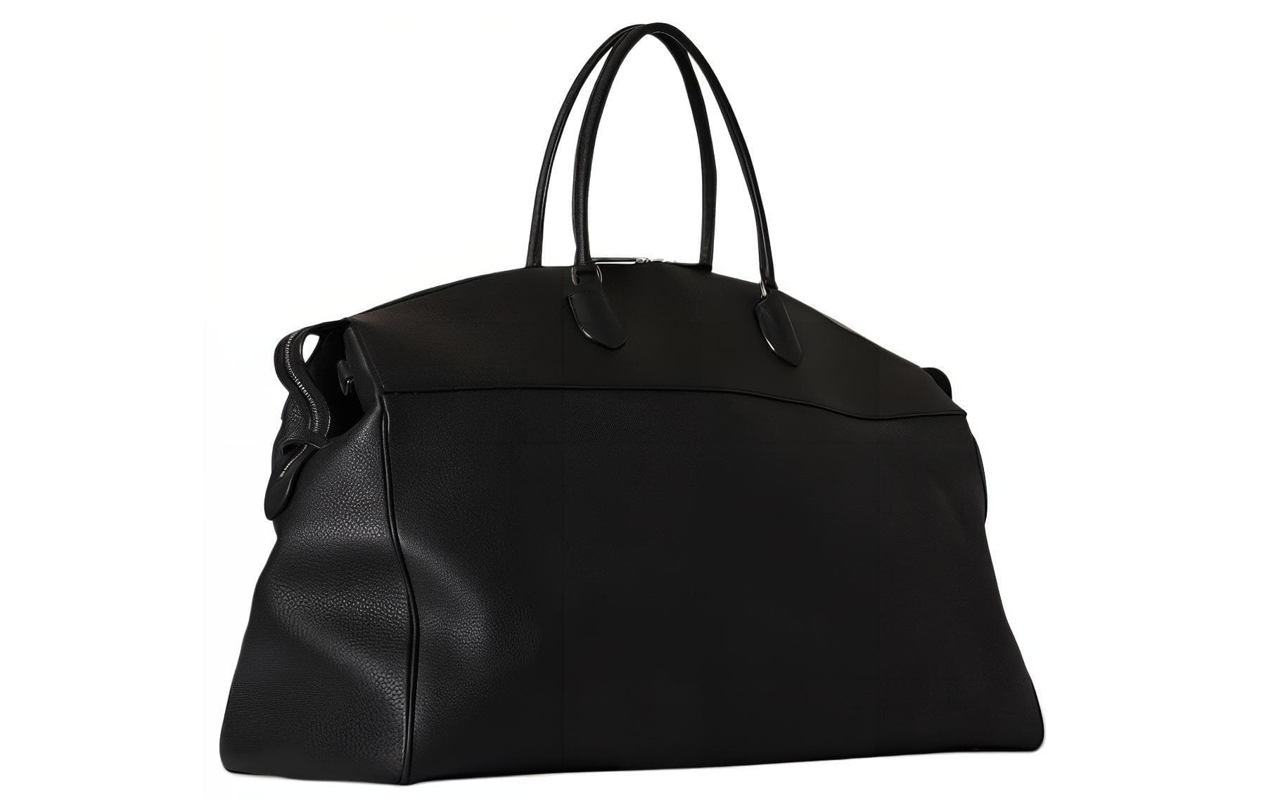 THE ROW Grain Calfskin Handbag Travel Bag Extra Large Black