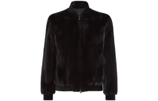 FENDI FW22 Fur Coat Black